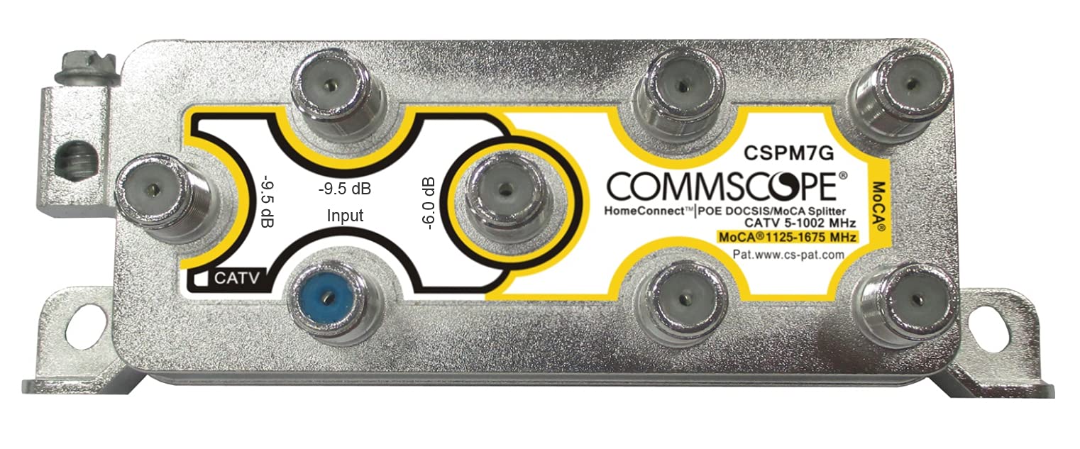 Amazon.com: CommScope 8 Way CSPM7G Coax Splitter with MoCA